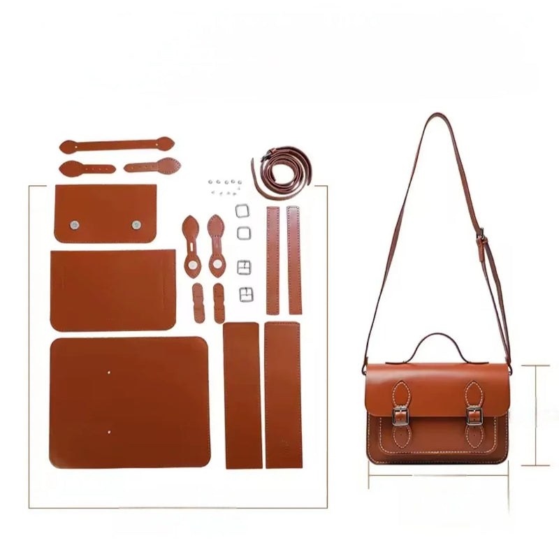Kit Origen Santini – Arma tu Bolso Satchel Artesanal Café | Moda Sostenible