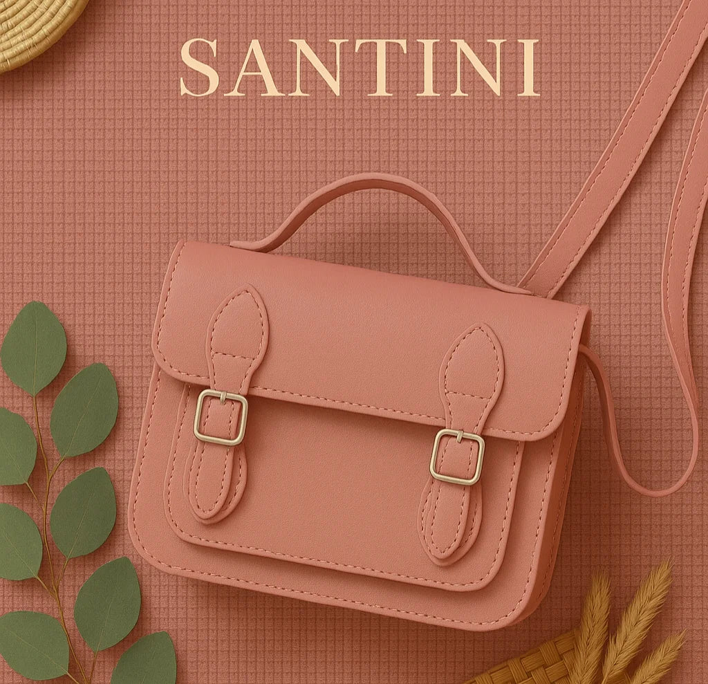 Kit Origen Santini – Bolso DIY de Cuero Vegano | Moda Sostenible palo Rosa