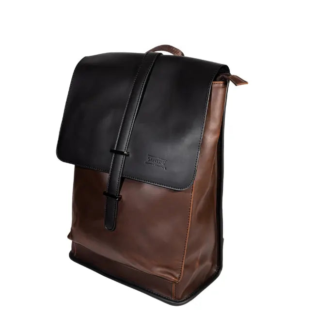 Mochila Ejecutiva Manzano Café de Cuero Vegano | Elegante y Funcional