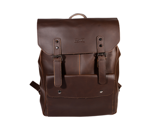 Mochila Animas de Cuero Vegano | Clip Seguro y Terminación Industrial