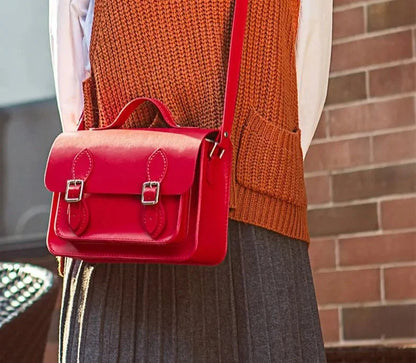 Kit Origen de Santini – Arma tu bolso satchel artesanal color Rojo