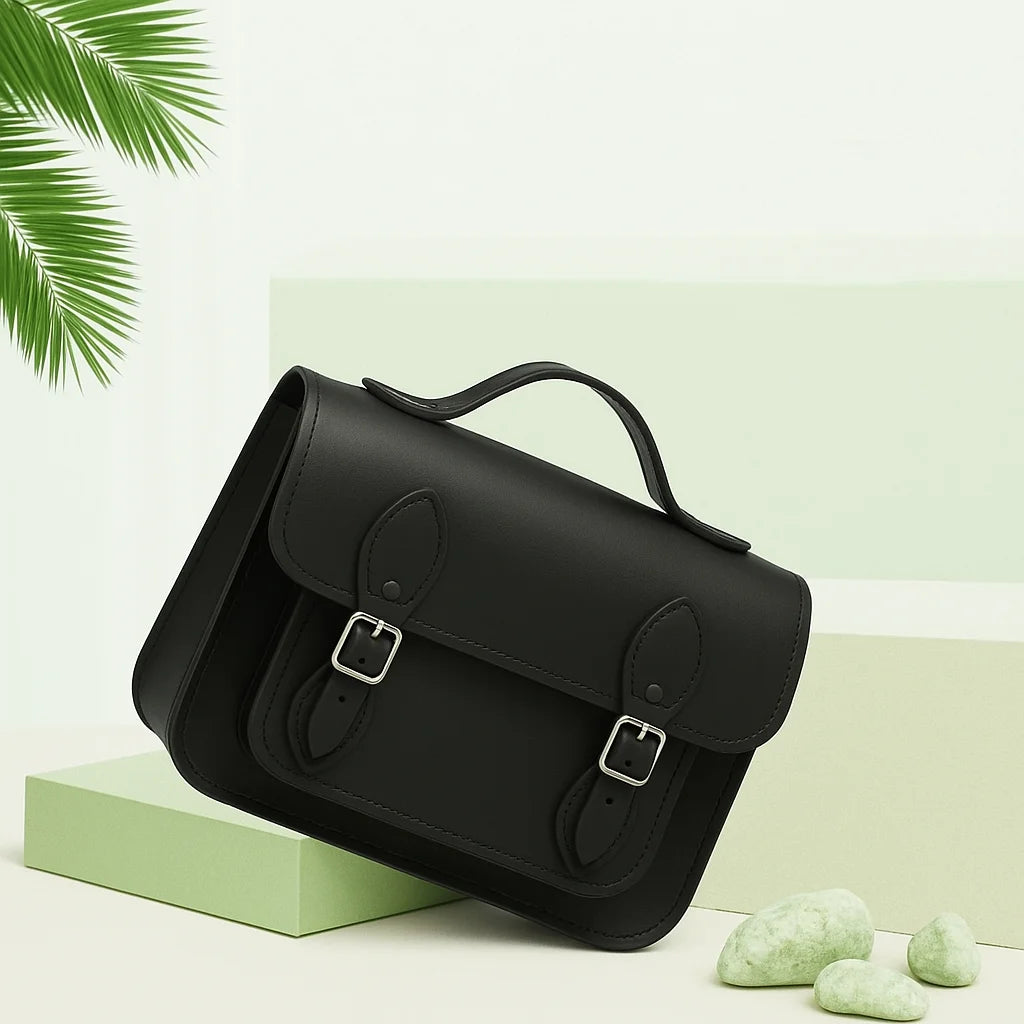 Kit Origen de Santini – Arma tu bolso satchel artesanal color Negro