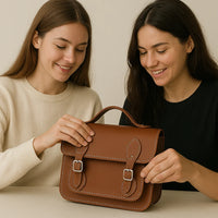 Kit Origen Santini – Arma tu Bolso Satchel Artesanal Café | Moda Sostenible