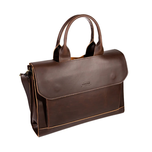 Maletín de Cuero Vegano Marrón – Profesional, Elegante y Resistente