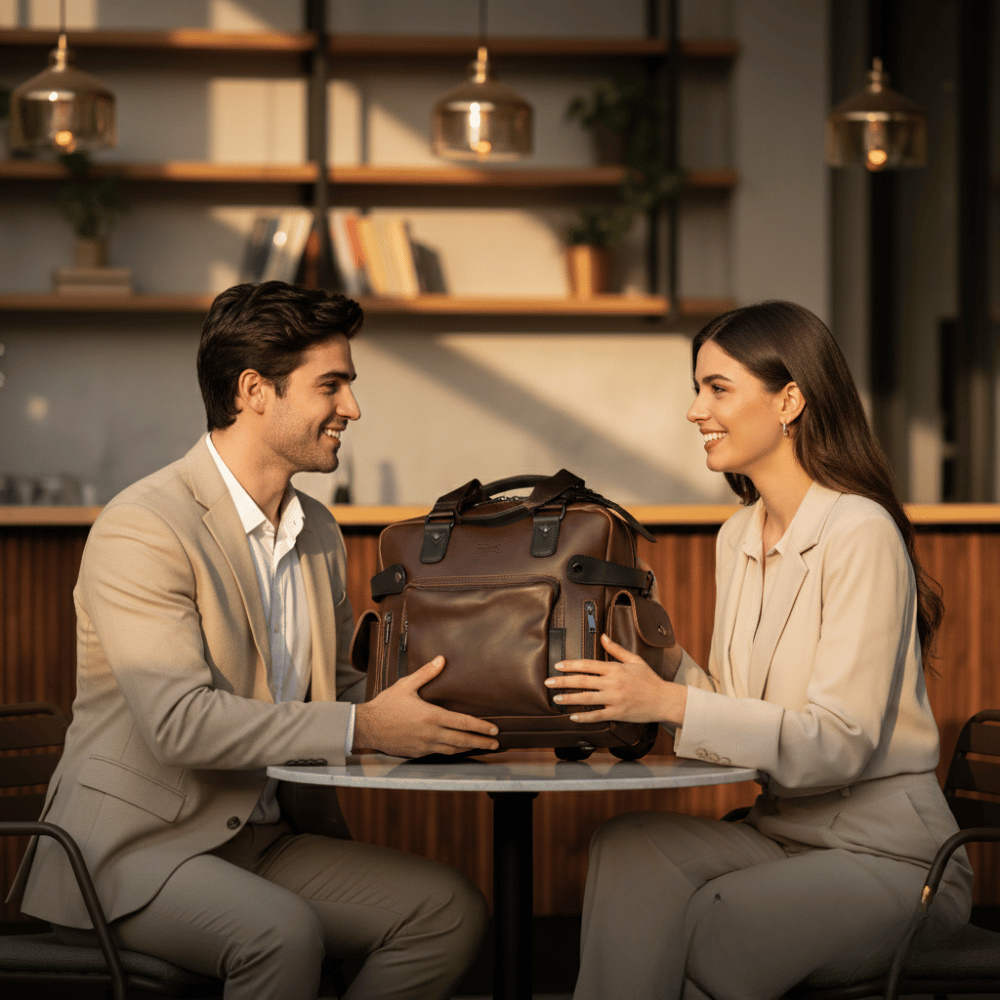 Maletín vegano para notebook 16 pulgadas | Bolso ejecutivo moderno | Cuero vegano resistente