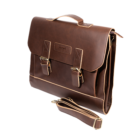 Maletín Ejecutivo Bernat CAFE | Diseño Moderno y Ligero 38×27×5 cm para Notebook 14