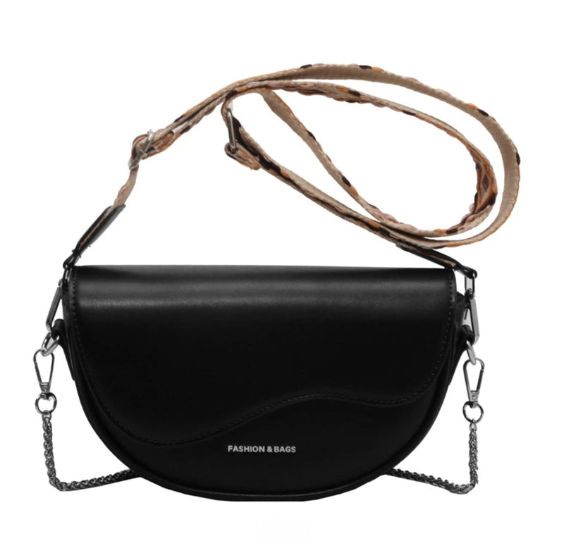 Cartera Fashion Negro – Cuero Vegano | Elegante, Coqueta y Compacta | SANTINI