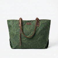 Bolso Angol – Yute Impermeable con Detalles en Cuero | SANTINI