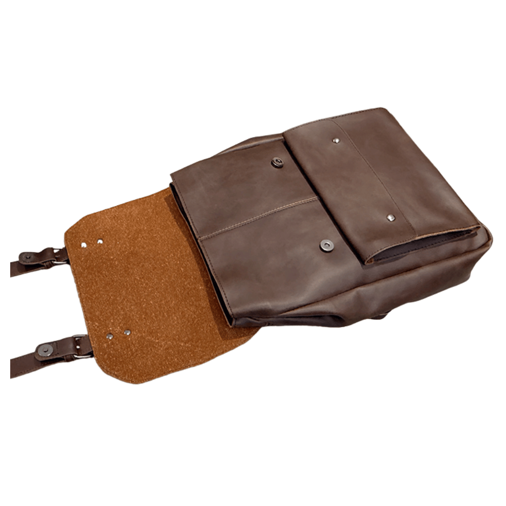 Mochila Animas de Cuero Vegano | Clip Seguro y Terminación Industrial