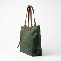 Bolso Angol – Yute Impermeable con Detalles en Cuero | SANTINI